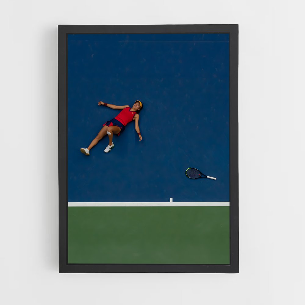 Poster La Chute du Match – affiche Tennis (vue 2)